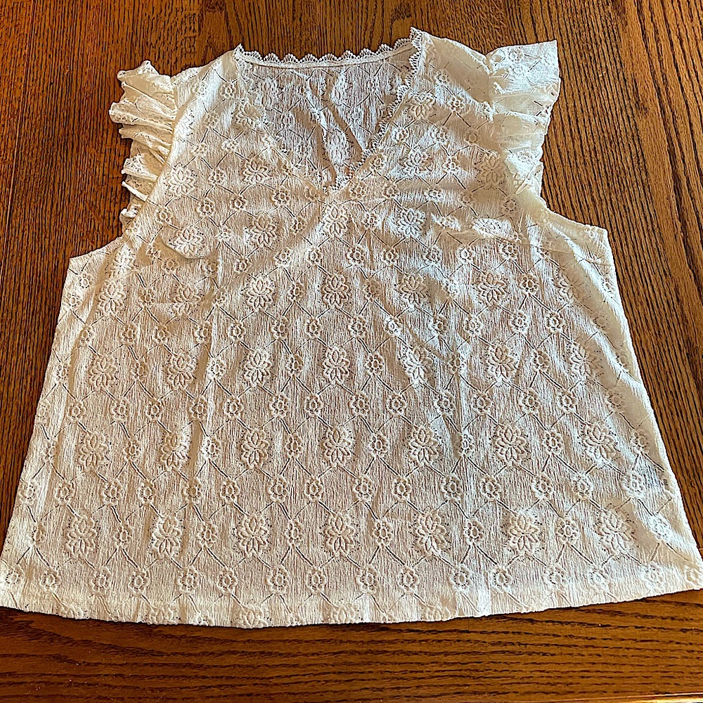 NWTSHEIN 4X CURVE PLUS BEAUTIFUL LACE V-NECK